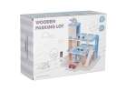 Wooden garage car parking double-decker gas station 3