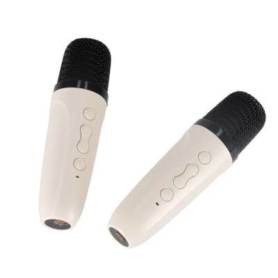 Zestaw do karaoke głośnik Bluetooth LED RGB 2 mikrofony USB