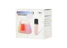 Zestaw do karaoke głośnik Bluetooth LED RGB 2 mikrofony USB 9