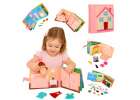 3D Felt Sensory Educational Activity Book with Moving Parts A House 1