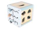 5-in-1 Wooden Educational Manipulative Motor Skills Cube Blue 2