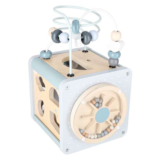 5-in-1 Wooden Educational Manipulative Motor Skills Cube Blue