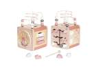 5-in-1 Wooden Educational Manipulative Motor Skills Cube pink 3