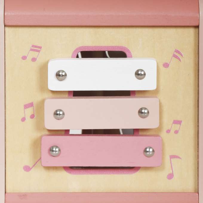 5-in-1 Wooden Educational Manipulative Motor Skills Cube pink