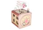 5-in-1 Wooden Educational Manipulative Motor Skills Cube pink 6