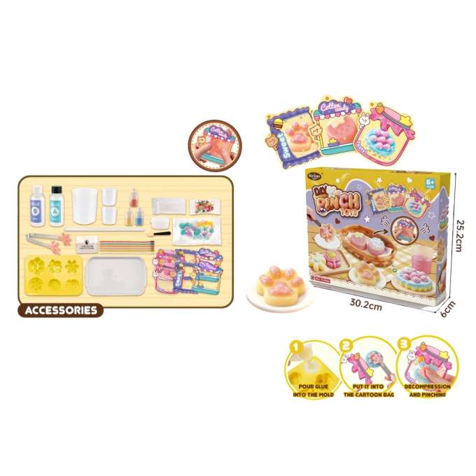 6-in-1 Squishy Making Kit Squishies Molds Decorations Creative Set