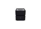 Bedside cabinet hanging with drawers LED lighting a USB charging port and a Bluetooth speaker black 1