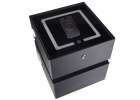 Bedside cabinet hanging with drawers LED lighting a USB charging port and a Bluetooth speaker black 2