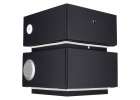 Bedside cabinet hanging with drawers LED lighting a USB charging port and a Bluetooth speaker black 3