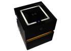 Bedside cabinet hanging with drawers LED lighting a USB charging port and a Bluetooth speaker black 15