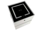 Bedside cabinet hanging with drawers LED lighting a USB charging port and a Bluetooth speaker ecru 9
