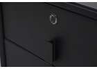 Bedside table with drawers LED lighting USB charging Bluetooth speaker black 3