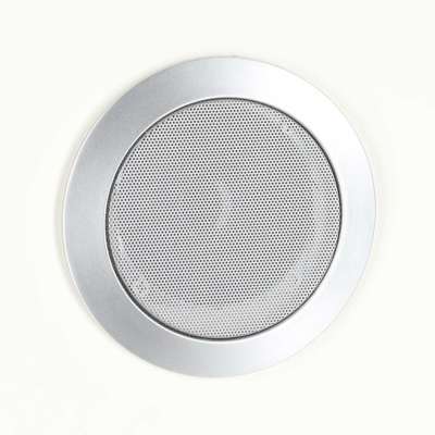 Bedside table with drawers LED lighting USB charging Bluetooth speaker ecru