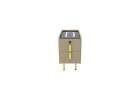 Bedside table with drawers LED lighting USB charging and Bluetooth speaker beige 1