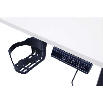 Biurko elektryczne regulowane pamięć panel sterowania 120x60cm białe