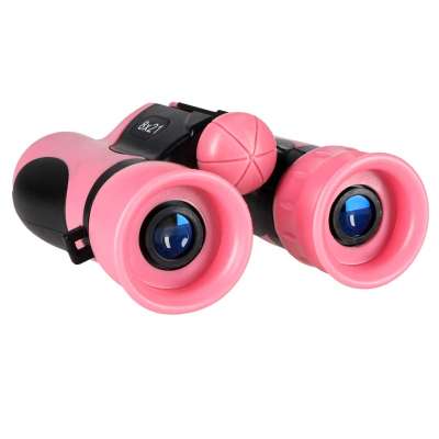 Children's Binoculars for Bird Watching 8x21mm HD Pink Case