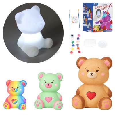 Children’s bear night lamp painting kit creative craft set