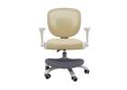 Children's desk chair adjustable swivel chair with footrest beige 2
