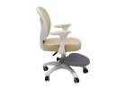 Children's desk chair adjustable swivel chair with footrest beige 4