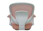 Children's desk chair adjustable swivel chair with footrest pink 7