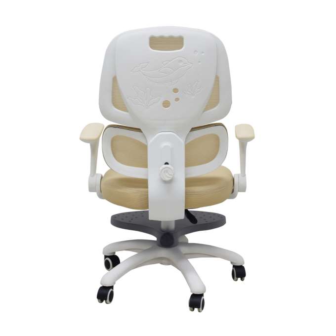Children's desk chair ergonomic swivel adjustable beige