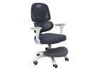 Children's desk chair ergonomic swivel adjustable grey 2