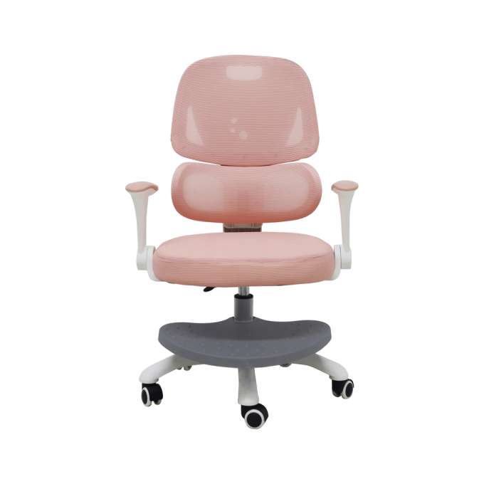 Children's desk chair ergonomic swivel adjustable pink