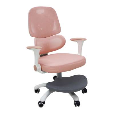 Children's desk chair ergonomic swivel adjustable pink