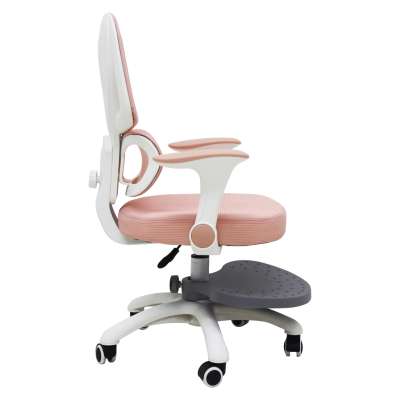 Children's desk chair ergonomic swivel adjustable pink