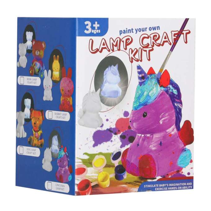 Children’s unicorn night lamp painting kit creative craft set