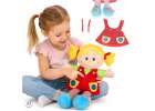 Doll plush cuddle toy educational dressing-learning girl 1