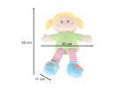 Doll plush cuddle toy educational dressing-learning girl 2