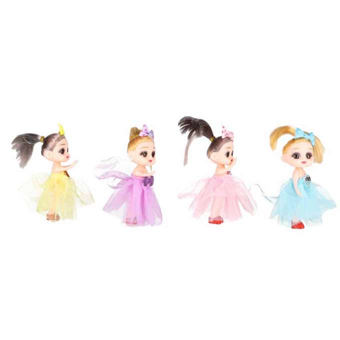 Dolls for a dollhouse set of 4 11 cm