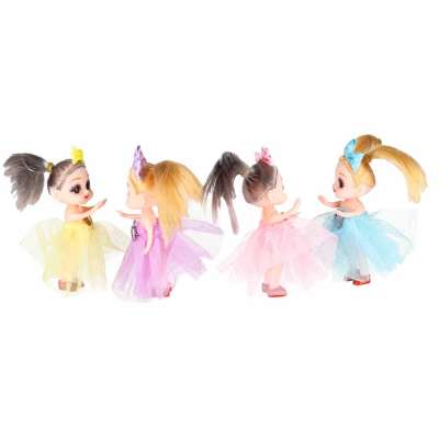 Dolls for a dollhouse set of 4 11 cm