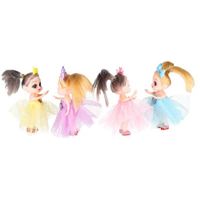 Dolls for a dollhouse set of 4 11 cm