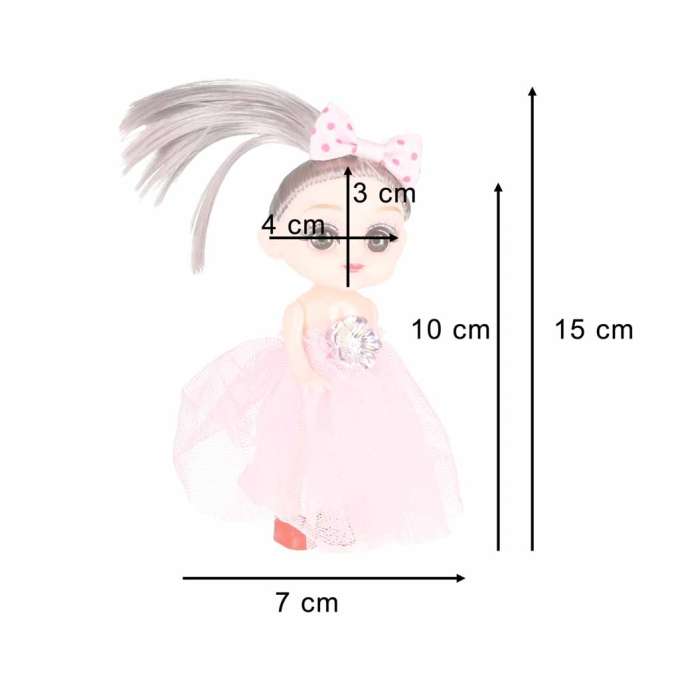 Dolls for a dollhouse set of 4 11 cm