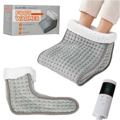 Electric Foot Warmer Soft 9 Heat Settings 75W with Timer
