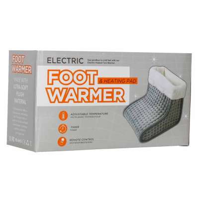Electric Foot Warmer Soft 9 Heat Settings 75W with Timer