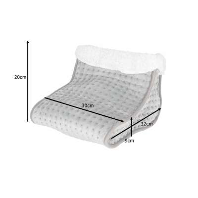 Electric Foot Warmer Soft 9 Heat Settings 75W with Timer