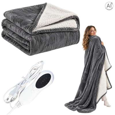 Electric heated blanket 180x210cm 150W 10 levels timer heating mat