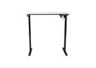 Electric height-adjustable desk with memory function and control panel 120x60 cm white 2