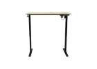 Electric height-adjustable desk with memory function and control panel 120x60 cm wood 2