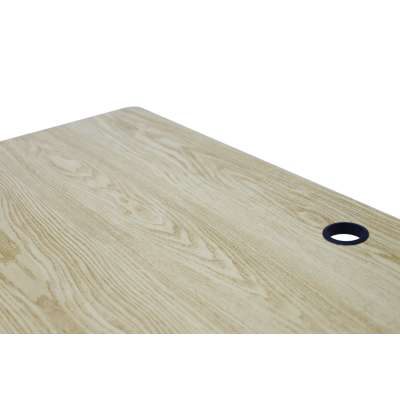 Electric height-adjustable desk with memory function and control panel 120x60 cm wood