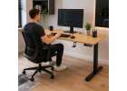Electric height-adjustable desk with memory function and control panel 120x60 cm wood 11