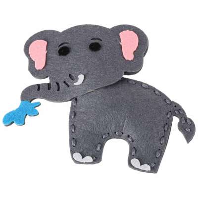 Embroidery sewing kit animal patterns set of 6