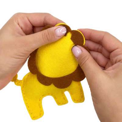Embroidery sewing kit animal patterns set of 6