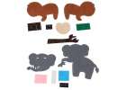 Embroidery sewing kit animal patterns set of 6 6