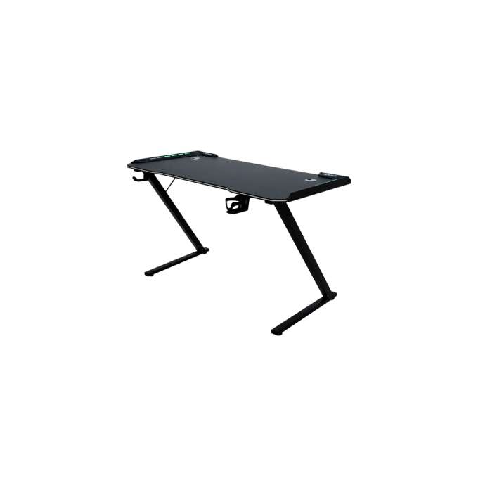 Gaming Desk with RGB LED Lighting and Computer Mounts for Gamers 120x60cm