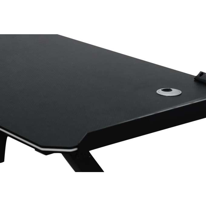 Gaming Desk with RGB LED Lighting and Computer Mounts for Gamers 120x60cm