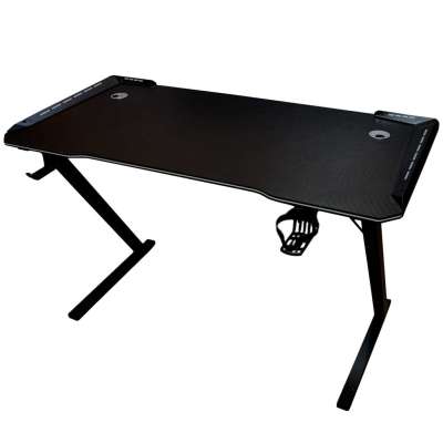 Gaming Desk with RGB LED Lighting and Computer Mounts for Gamers 120x60cm
